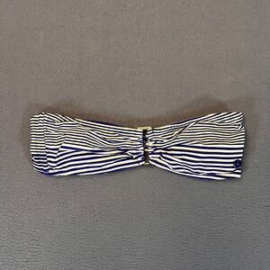 French‎ Connection Nautical Striped Bikini Top Womens Medium Blue White French